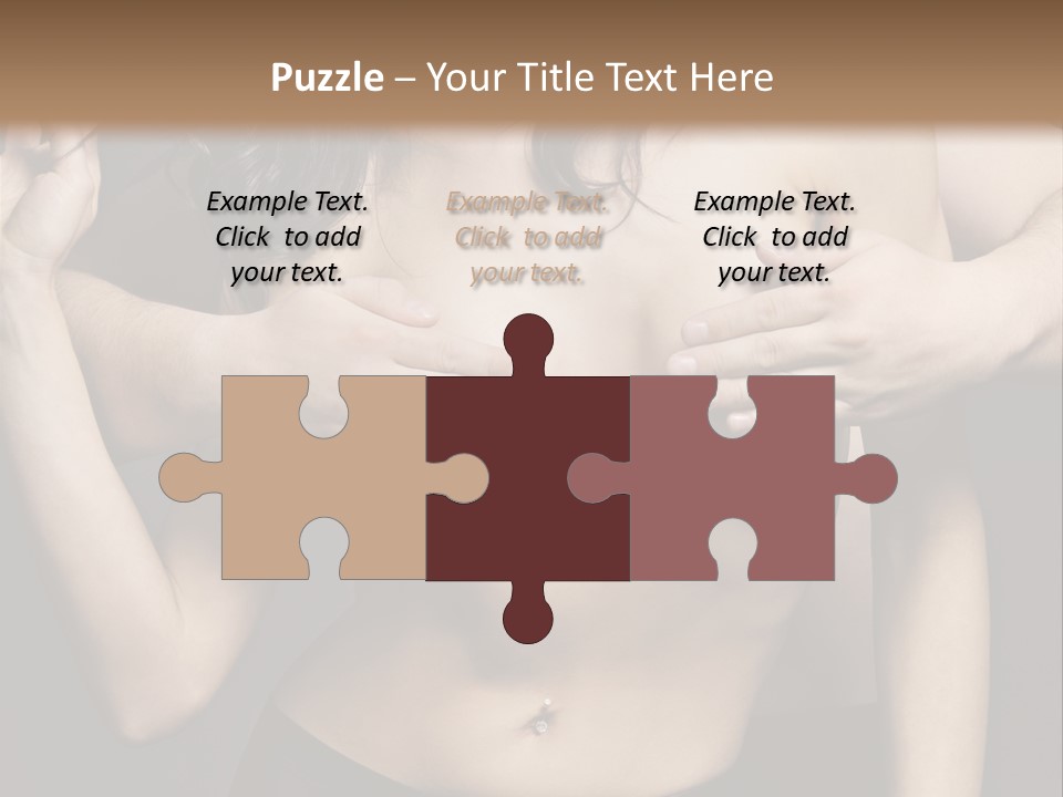 Skin Elegant Hairstyle PowerPoint Template