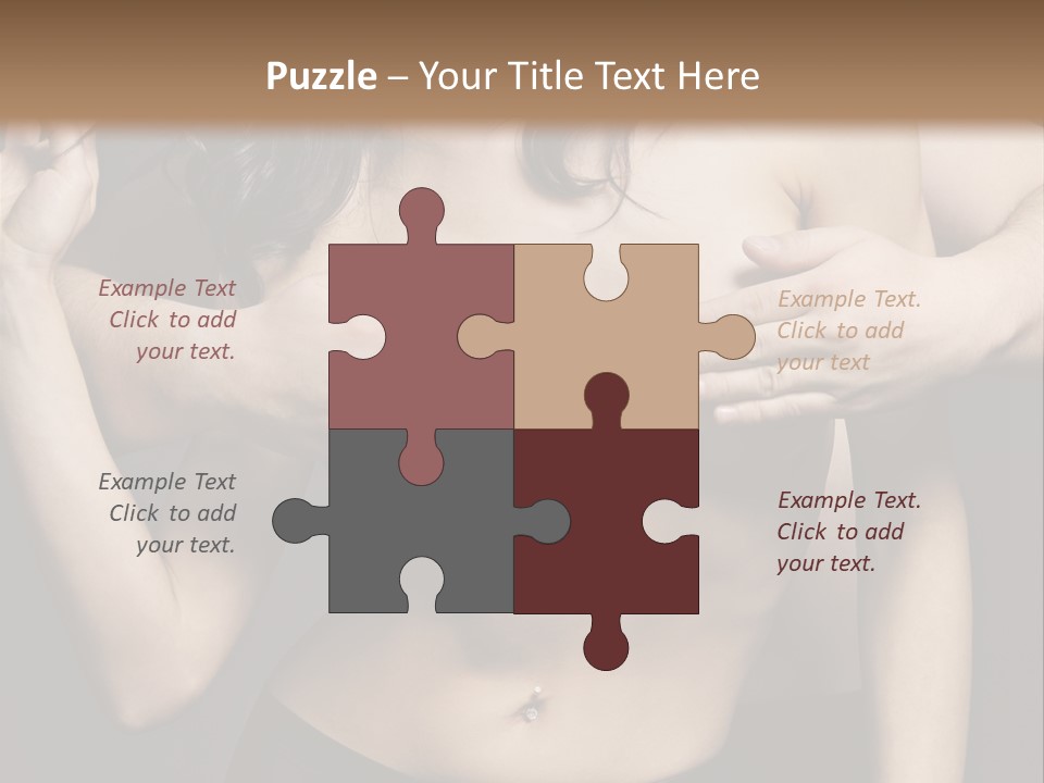 Skin Elegant Hairstyle PowerPoint Template