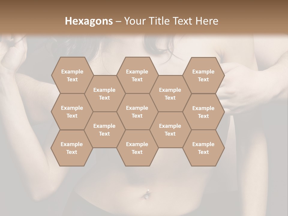 Skin Elegant Hairstyle PowerPoint Template