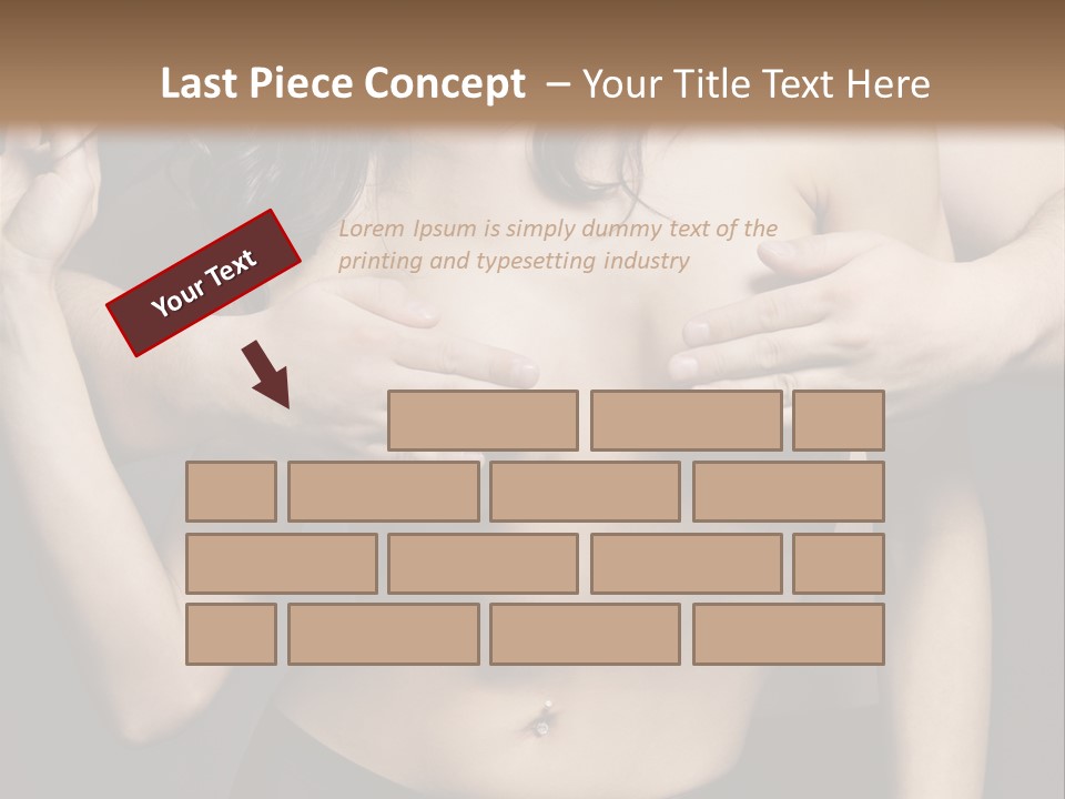 Skin Elegant Hairstyle PowerPoint Template