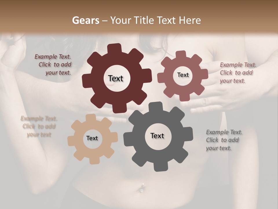 Skin Elegant Hairstyle PowerPoint Template