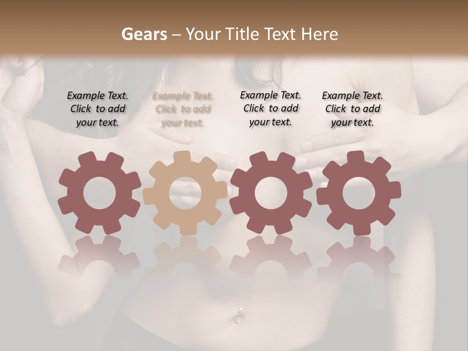 Skin Elegant Hairstyle PowerPoint Template