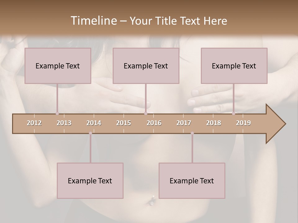 Skin Elegant Hairstyle PowerPoint Template