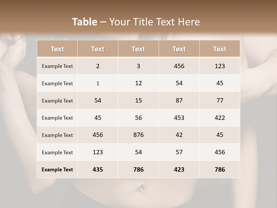Skin Elegant Hairstyle PowerPoint Template