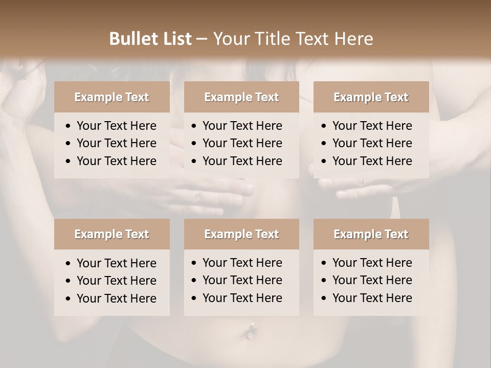 Skin Elegant Hairstyle PowerPoint Template