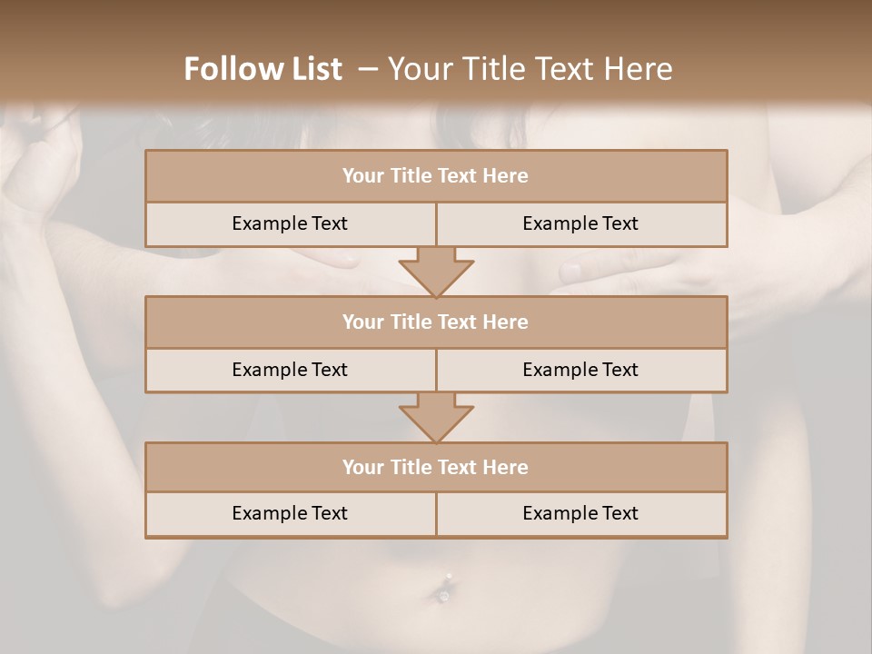 Skin Elegant Hairstyle PowerPoint Template