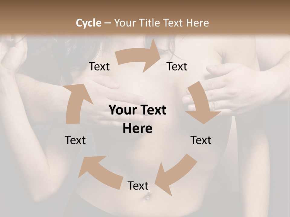 Skin Elegant Hairstyle PowerPoint Template