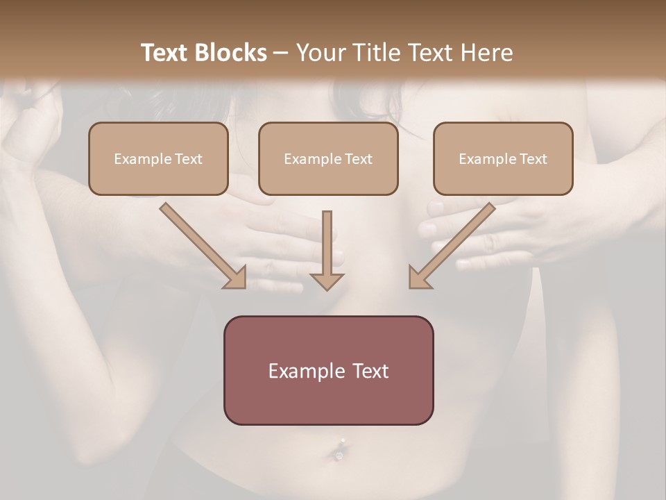 Skin Elegant Hairstyle PowerPoint Template
