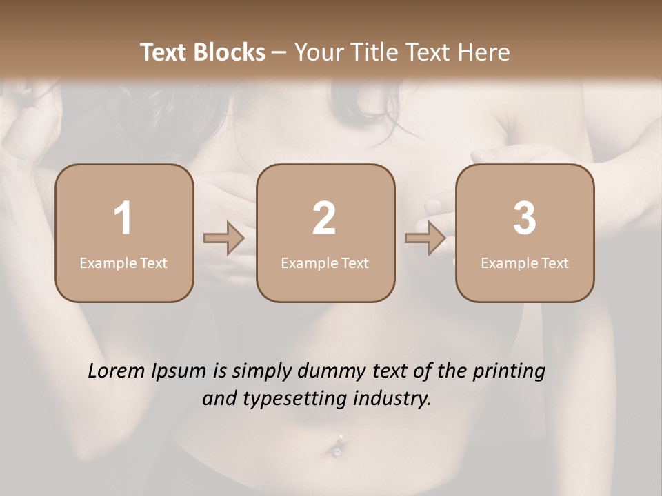 Skin Elegant Hairstyle PowerPoint Template