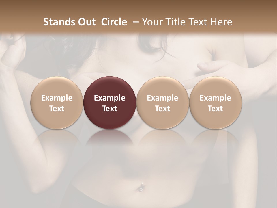 Skin Elegant Hairstyle PowerPoint Template