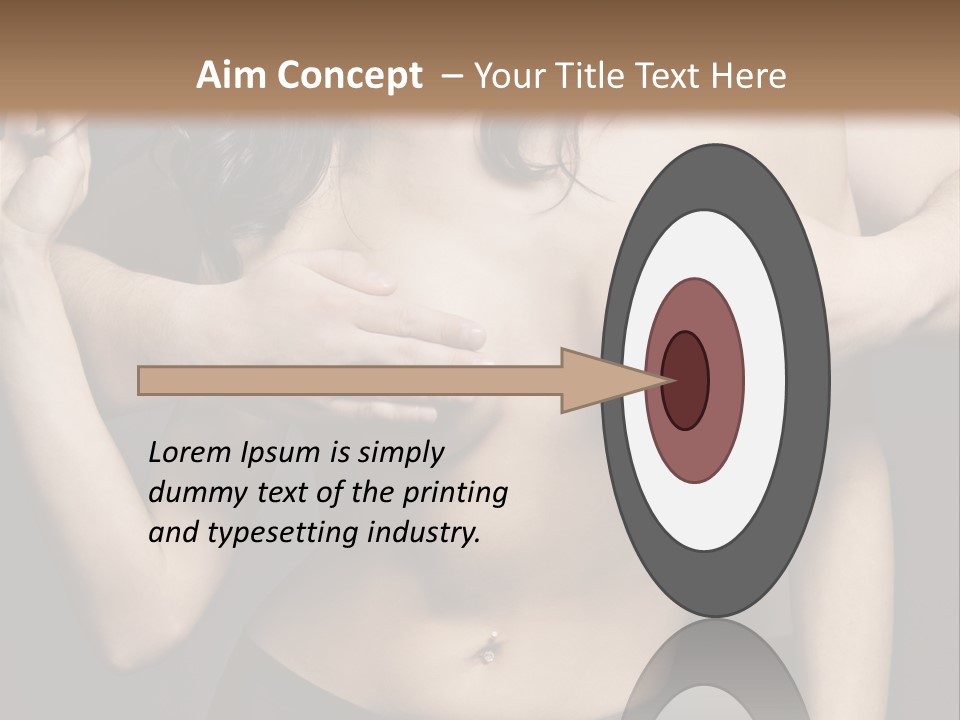 Skin Elegant Hairstyle PowerPoint Template