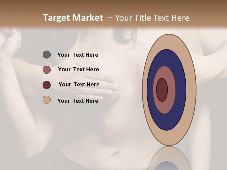 Skin Elegant Hairstyle PowerPoint Template