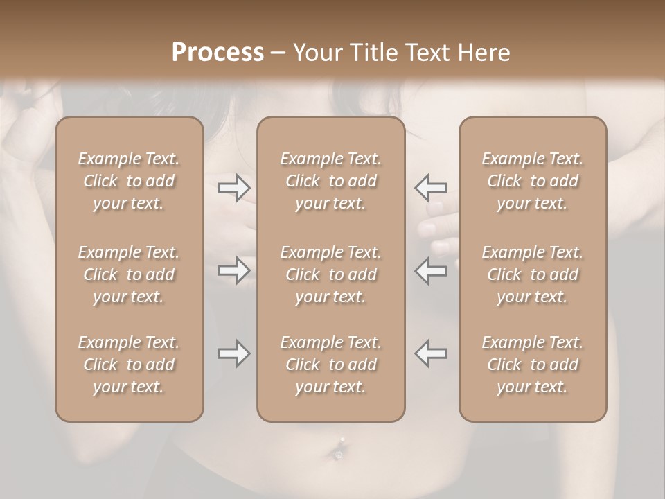 Skin Elegant Hairstyle PowerPoint Template