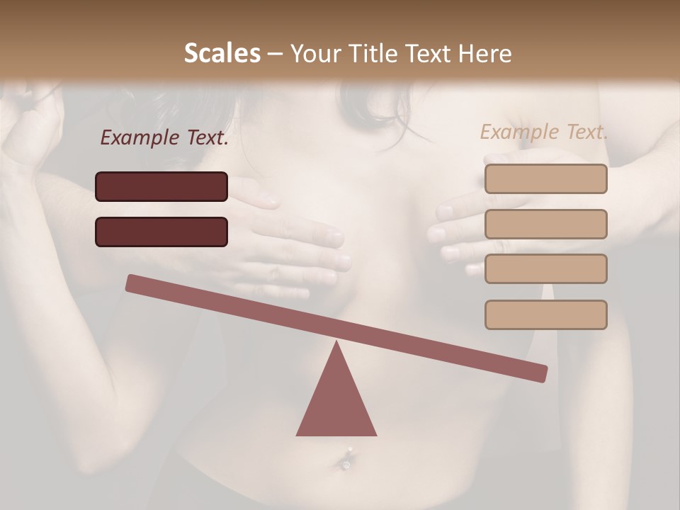 Skin Elegant Hairstyle PowerPoint Template