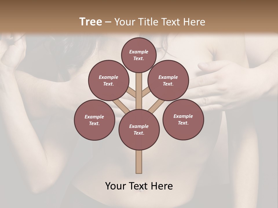 Skin Elegant Hairstyle PowerPoint Template