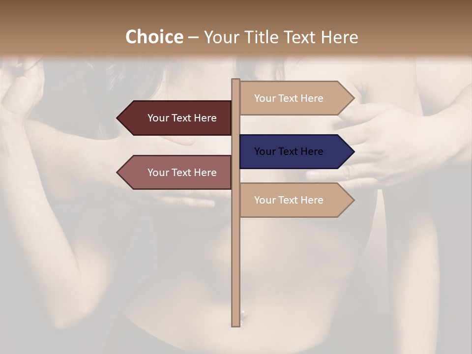 Skin Elegant Hairstyle PowerPoint Template