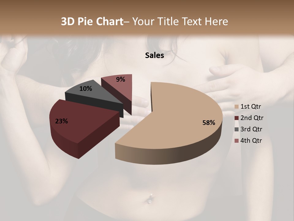 Skin Elegant Hairstyle PowerPoint Template