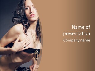 Care Person Naked PowerPoint Template