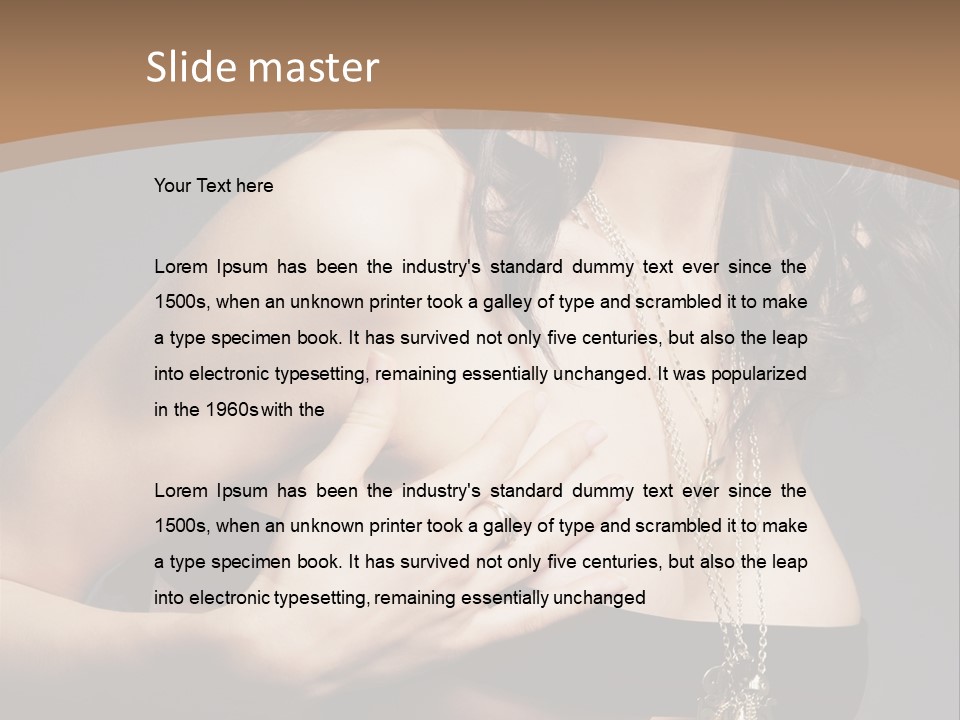 Care Person Naked PowerPoint Template