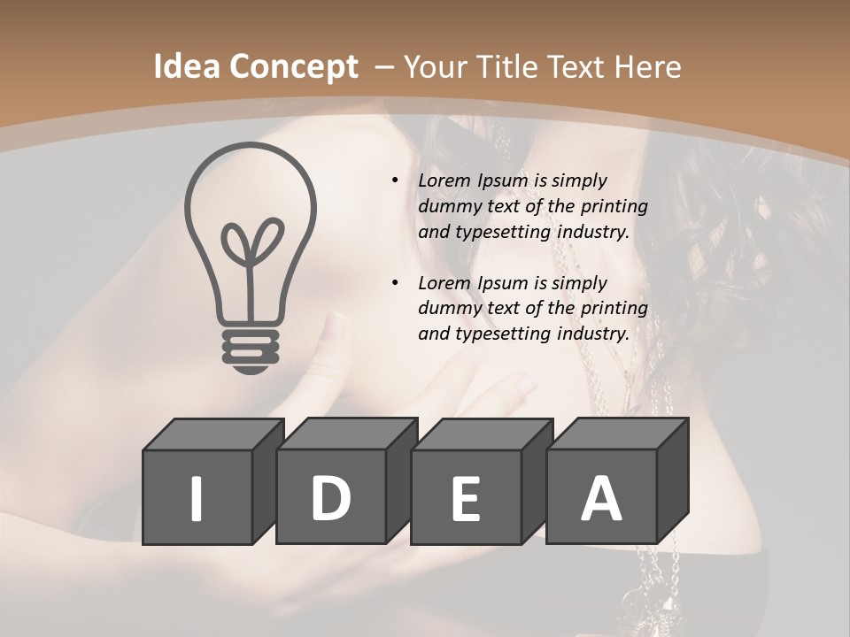 Care Person Naked PowerPoint Template