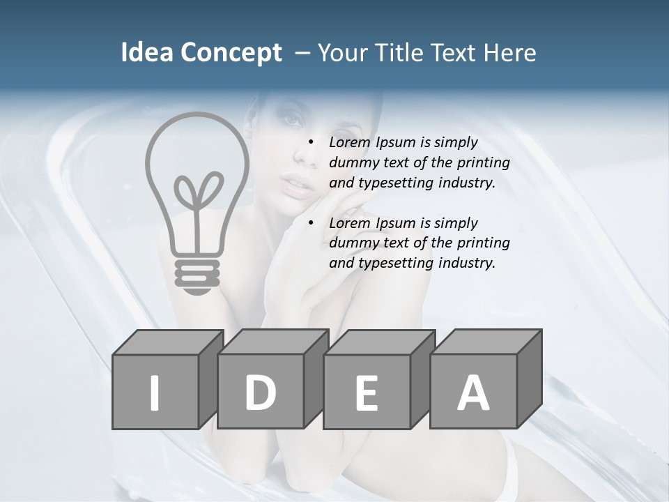 Adult Resting Rest PowerPoint Template