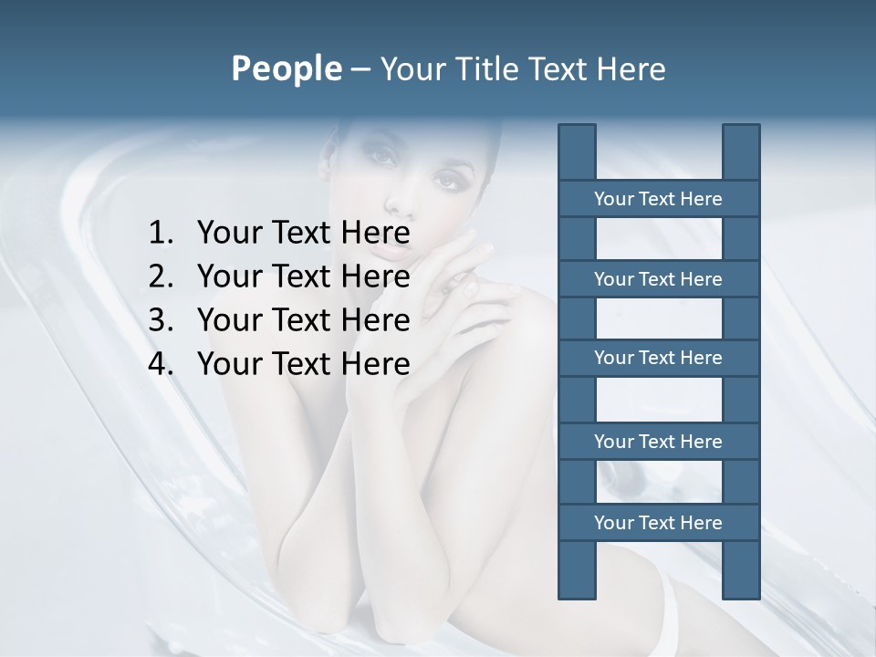 Adult Resting Rest PowerPoint Template