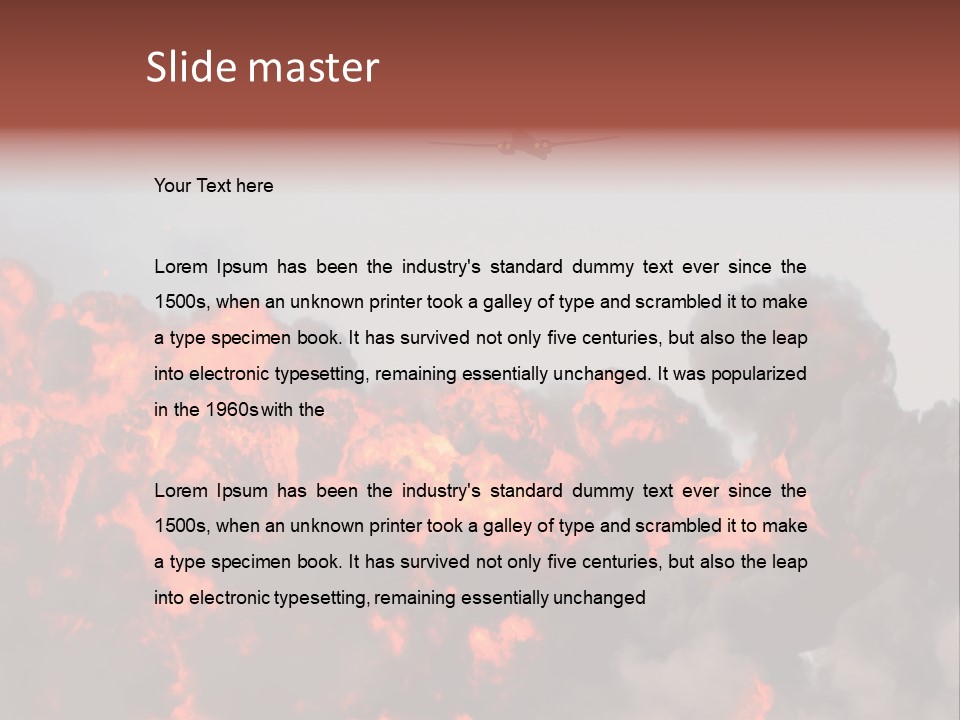 Bombardment War Military PowerPoint Template