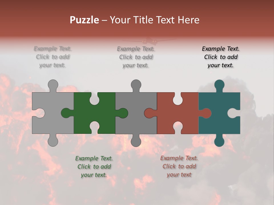 Bombardment War Military PowerPoint Template
