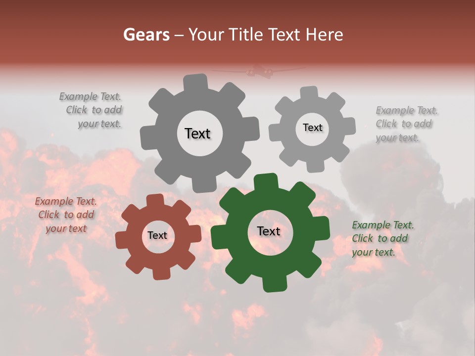 Bombardment War Military PowerPoint Template