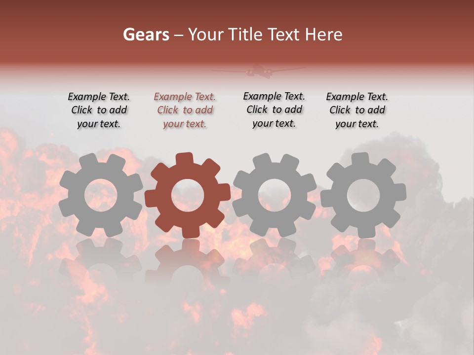 Bombardment War Military PowerPoint Template