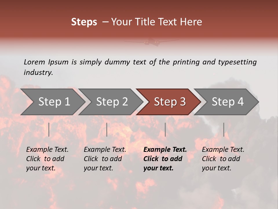 Bombardment War Military PowerPoint Template