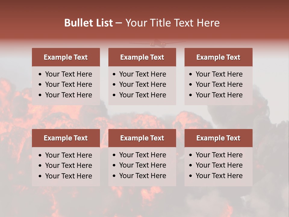 Bombardment War Military PowerPoint Template