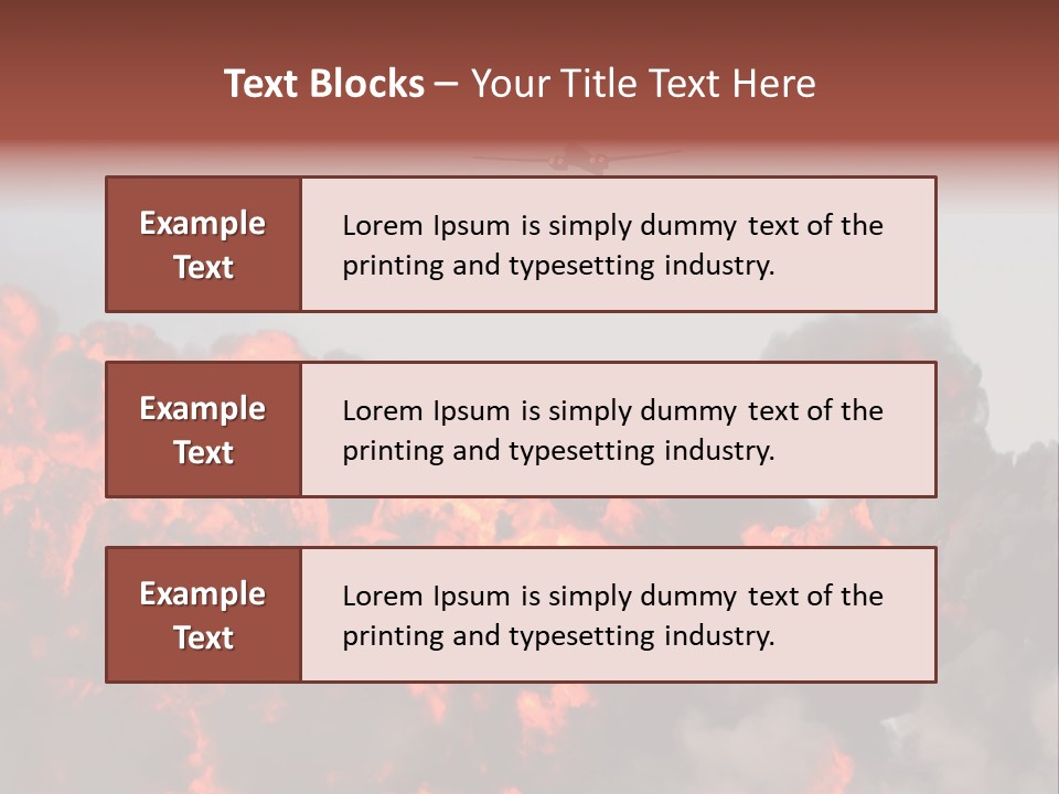 Bombardment War Military PowerPoint Template