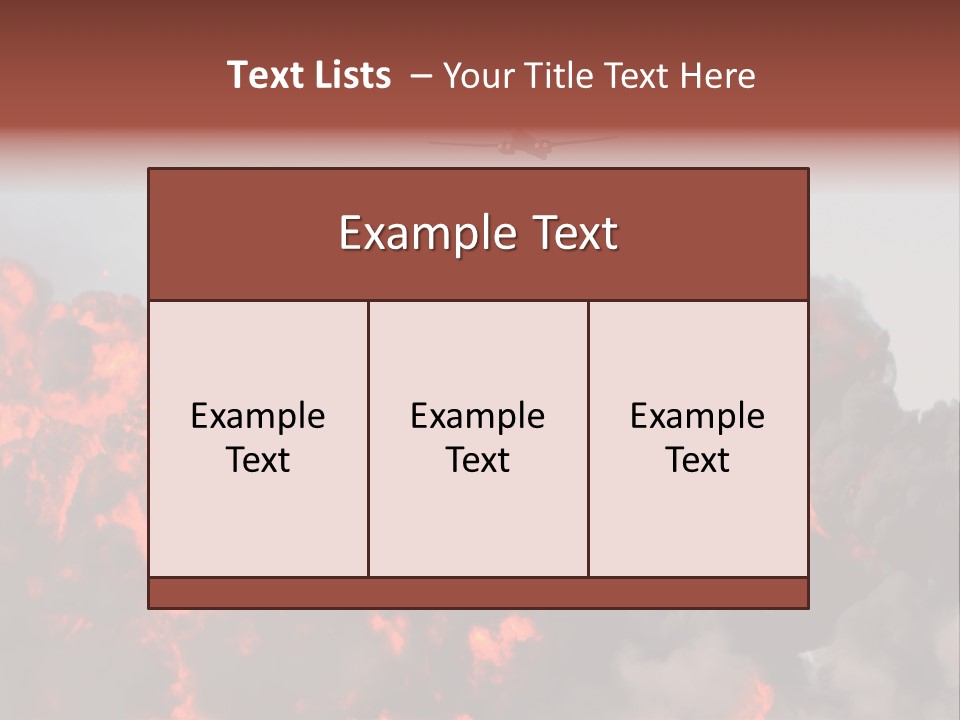 Bombardment War Military PowerPoint Template