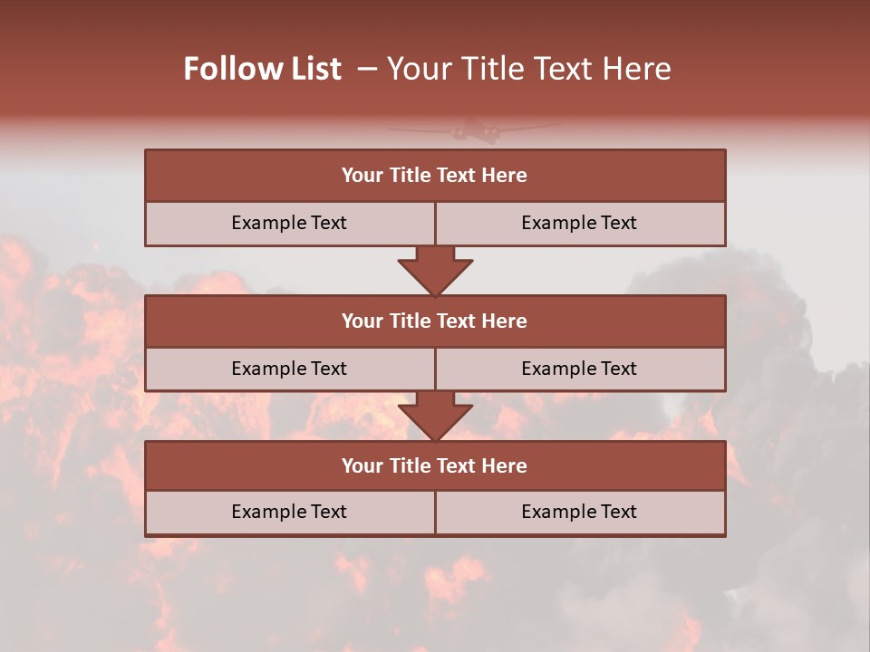 Bombardment War Military PowerPoint Template