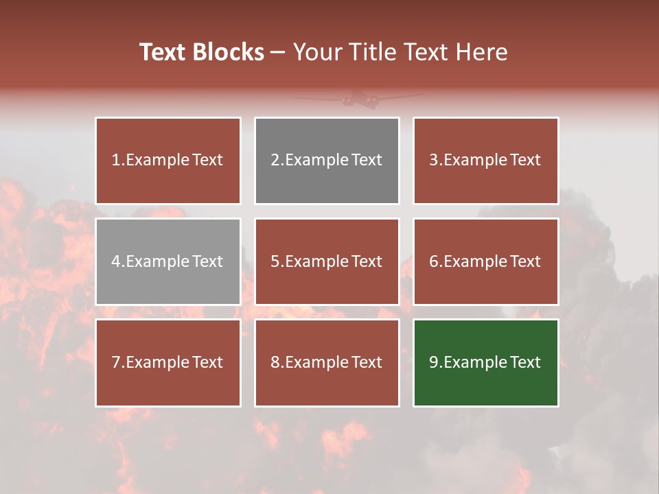 Bombardment War Military PowerPoint Template