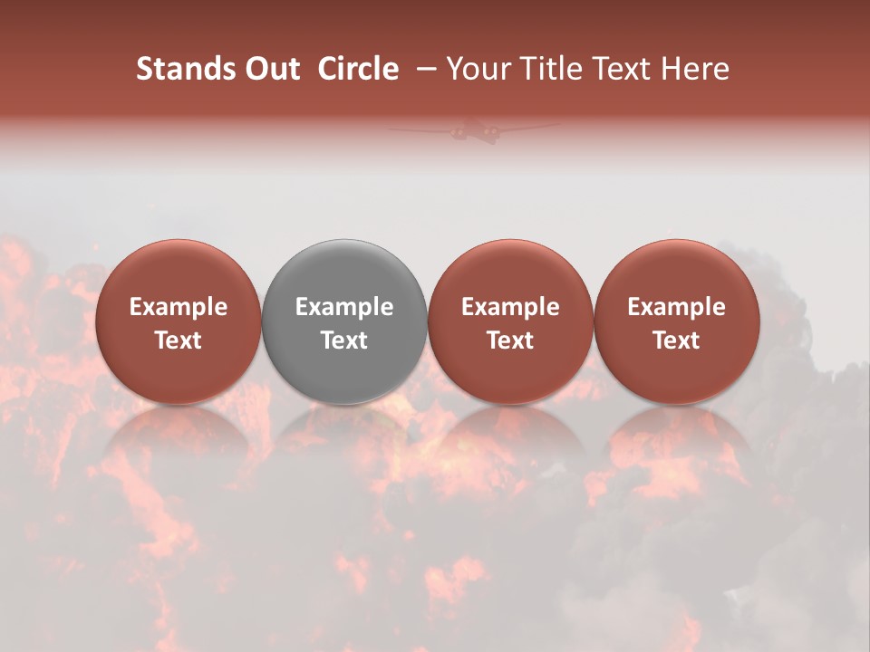 Bombardment War Military PowerPoint Template