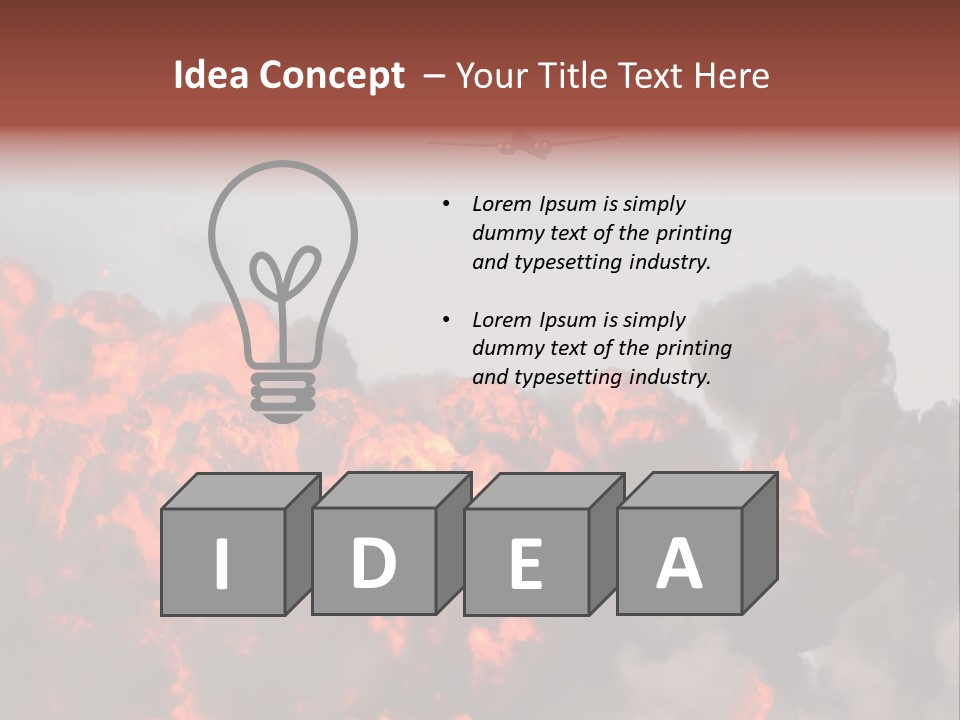Bombardment War Military PowerPoint Template