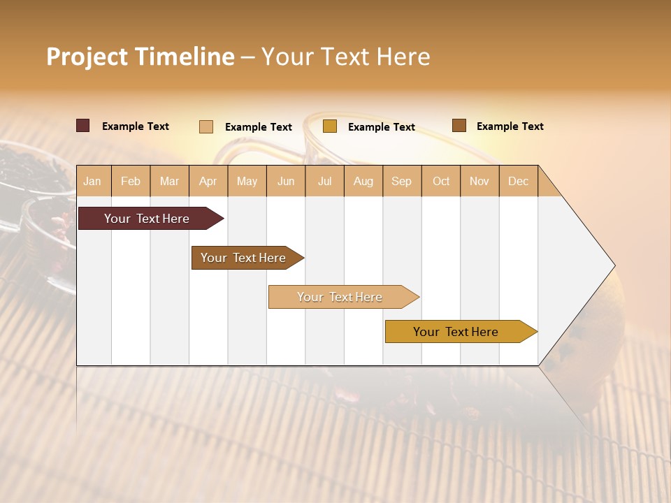 Drop Herbs Teapot PowerPoint Template