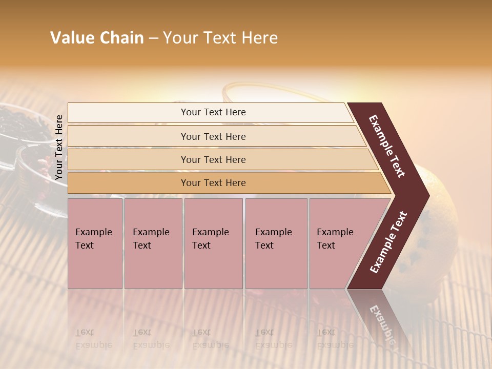 Drop Herbs Teapot PowerPoint Template