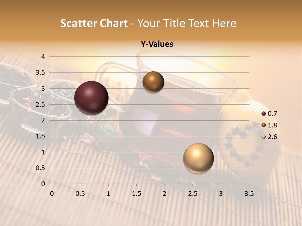 Drop Herbs Teapot PowerPoint Template