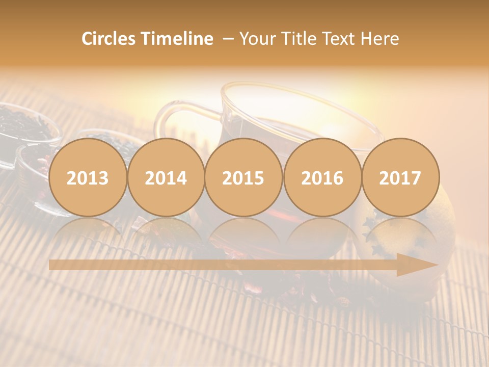 Drop Herbs Teapot PowerPoint Template