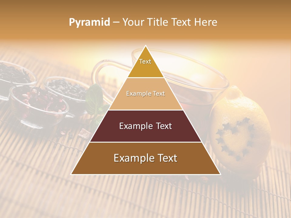 Drop Herbs Teapot PowerPoint Template