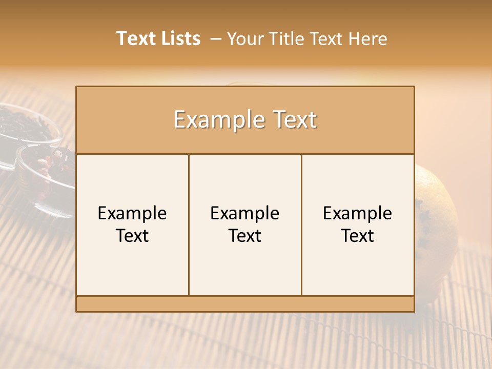 Drop Herbs Teapot PowerPoint Template