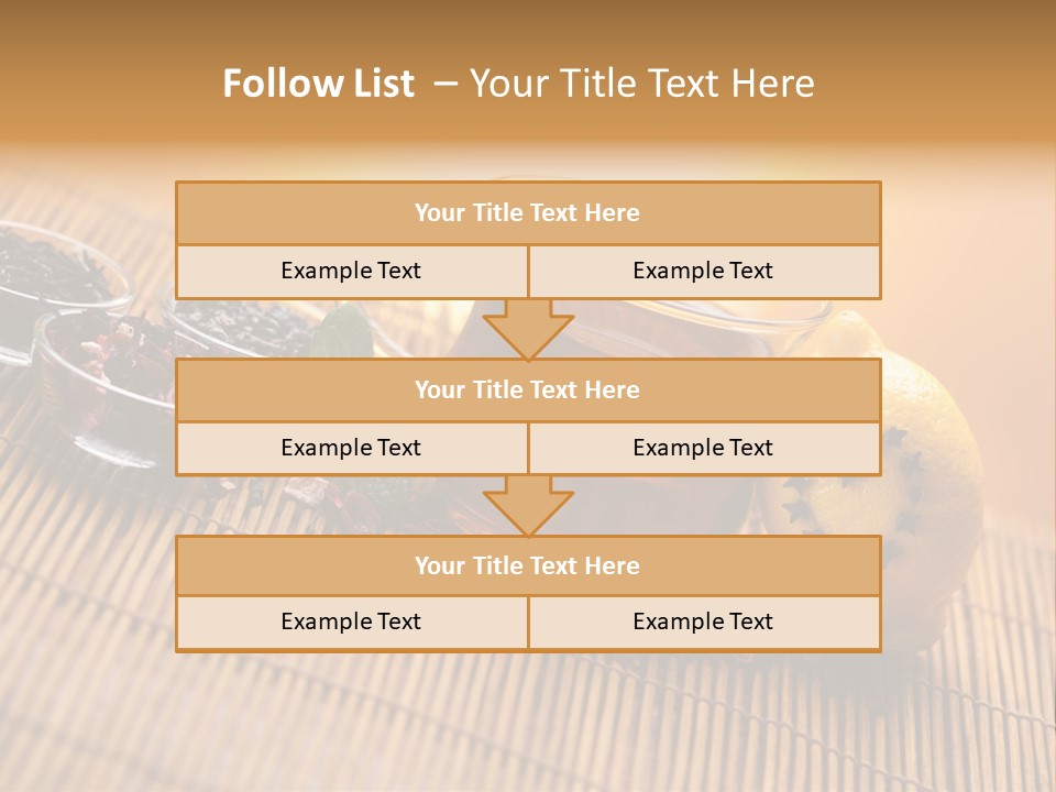 Drop Herbs Teapot PowerPoint Template