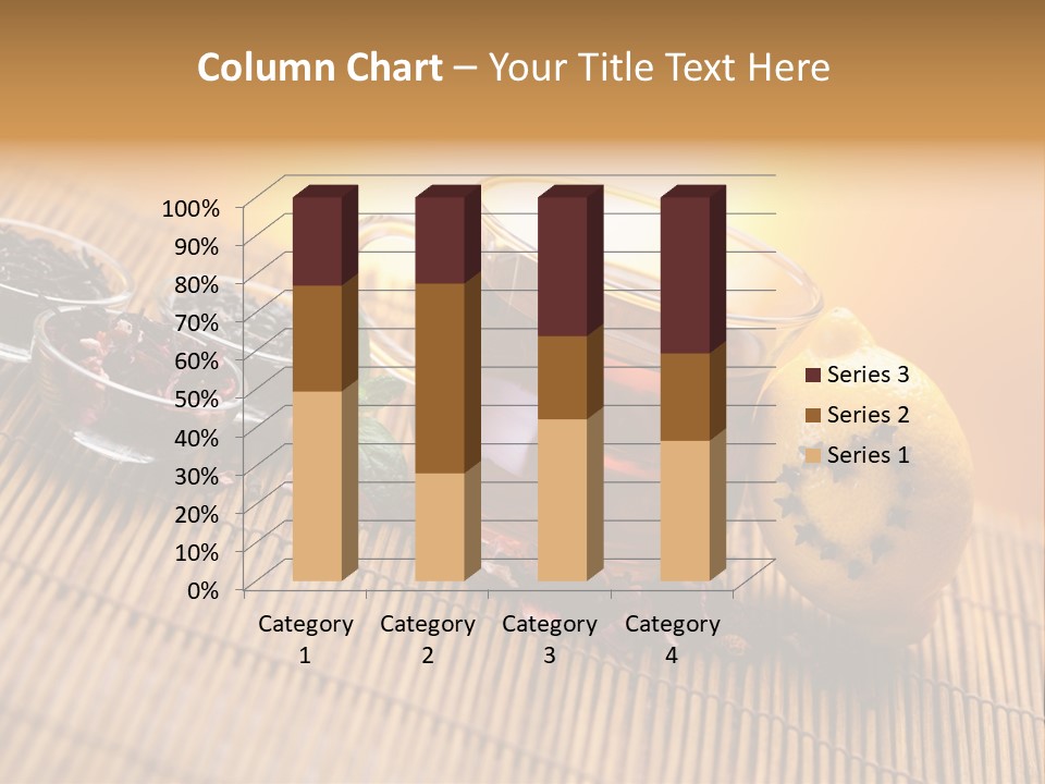 Drop Herbs Teapot PowerPoint Template