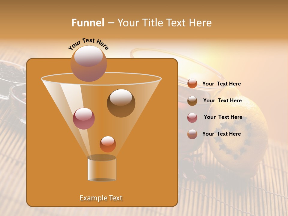 Drop Herbs Teapot PowerPoint Template