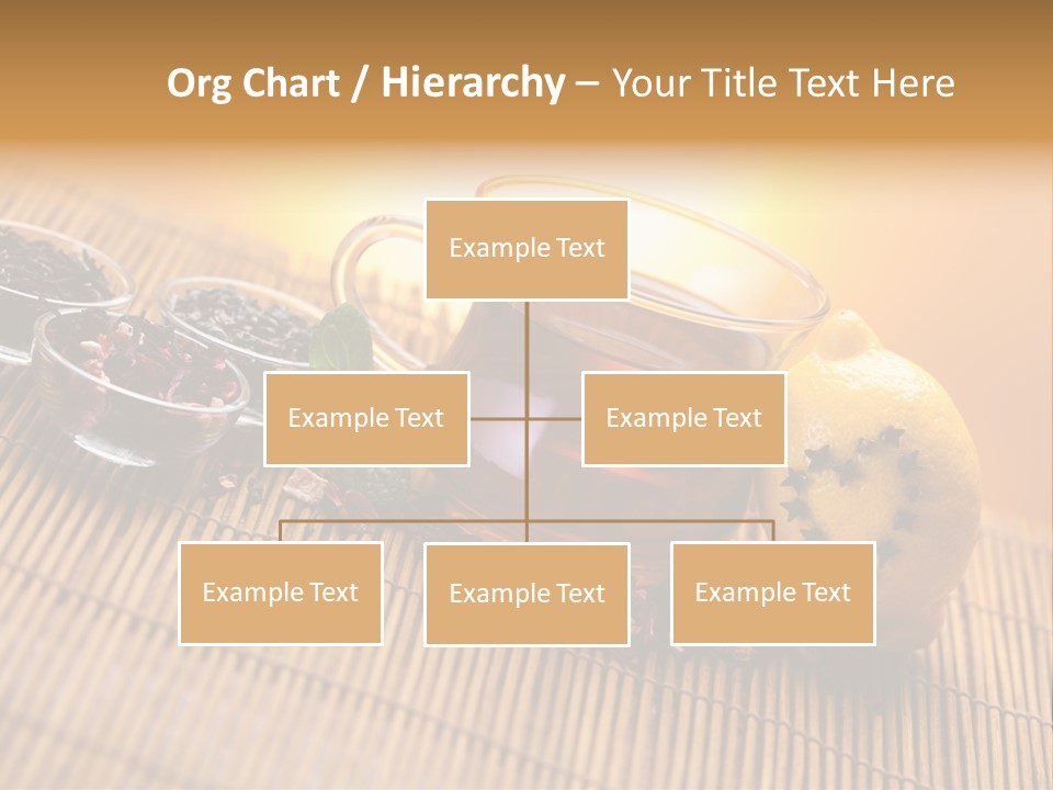 Drop Herbs Teapot PowerPoint Template