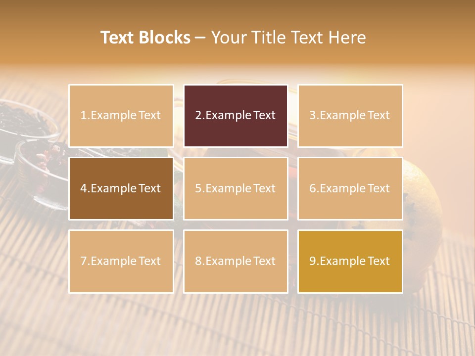 Drop Herbs Teapot PowerPoint Template