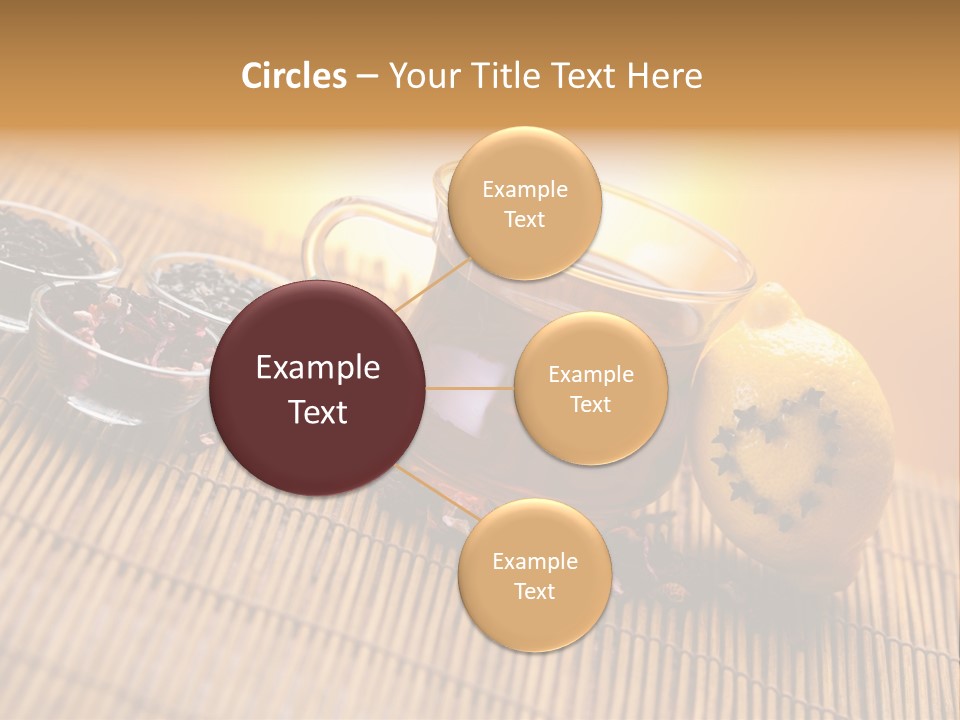 Drop Herbs Teapot PowerPoint Template